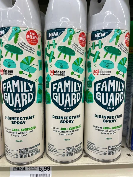 stock image Grovetown, Ga USA - 05 05 23: Grocery store SC Johnson Family Guard disinfectant