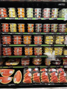 Grovetown, Ga USA - 03: 20 23: Food Lion Market 'in içi meyve reyonu