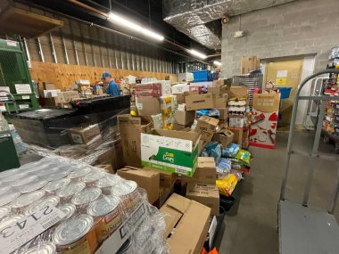 Grovetown, Ga USA - 126 21: Food Lion Market İçişleri 2021 Depo Odası