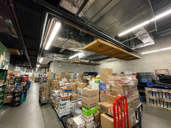 Grovetown Eua Alimentos Lion Grocery Store Interior 2021 Paletes Estoque — Fotografia de Stock