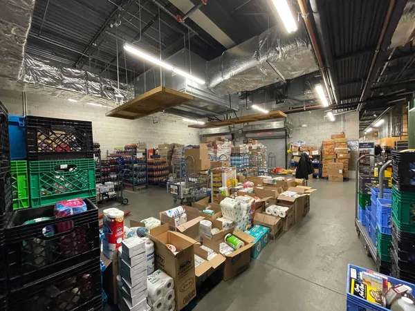 美国Ga Grovetown Food Lion Store Interior 2021 Warehouse Area — 图库照片