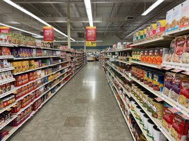 Grovetown, Ga USA - 08 16-21: Food Lion Market İçi 2021