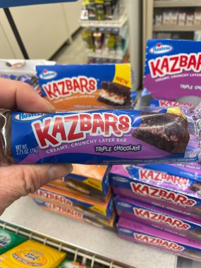 Grovetown, Ga USA - 04: 23 23: Food Lion market Hostess tek lokmalık çörekler