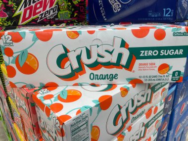 Grovetown, Ga USA - 04: 23 23: Food Lion Market Orange Crush 12 paket soda