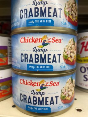 Grovetown, Ga USA - 04: 23 23: Food Lion market Tavuk of the Sea yengeci