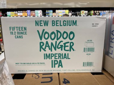 Grovetown, Ga USA - 11922: Food Lion Market Tatil Voodoo Ranger İmparatorluk birası