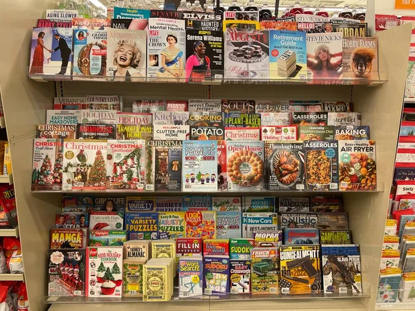 Grovetown Usa Food Lion Tiendas Comestibles Revistas Libros — Foto de Stock