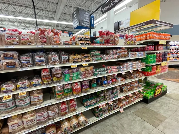 Grovetown Usa Food Lion Grocery Store Specialty Breads — Stock Photo, Image