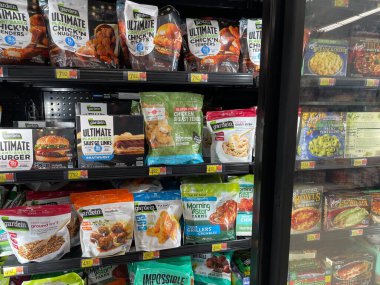 Waynesboro, Ga USA - 05: 26 23: Walmart süpermarket Gardein dondurulmuş gıdalar glütensiz