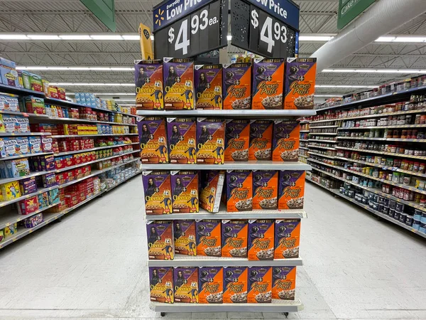 Waynesboro Usa Walmart Supercenter Store Cheerios Reeses Cereal — Stock Photo, Image