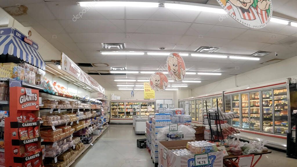 Warrenton, Ga USA - 4 28 23: Piggly Wiggly grocery store displays in dairy area