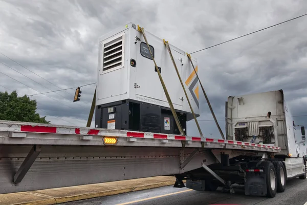 Columbia County Usa Sattelschlepper Mit Schwerer Industrieller Energietechnik Ladung — Stockfoto