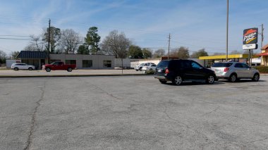 Waynesboro, Ga USA - 02: 15 Pizza Hut Restoranı Dış Otopark