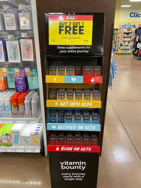 Grovetown, Ga USA 05 13 22: Walmart dahili yanığı Keto 'da