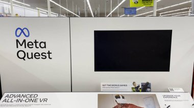 Grovetown, Ga USA - 03: 12: Walmart perakende mağazası iç meta VR kulaklık Oculus