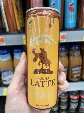 Grovetown, Ga USA - 09 07 07: 23: Walmart 'ın iç bakkal Chamberlain kahvesi latte mocha