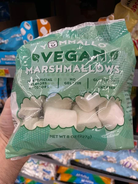 Grovetown Usa Walmart Negozio Dettaglio Interno Vegan Marshmallows — Foto Stock