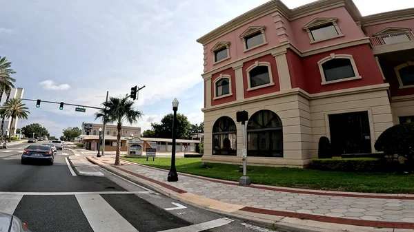 Lakeland Fla Usa Pov Florida Bulvarı Renkli Binalar — Stok fotoğraf