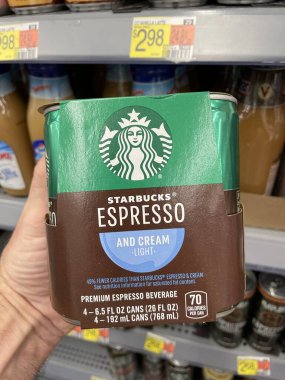 Grovetown, Ga USA - 08 06 06 23: Walmart Market Starbucks Espresso