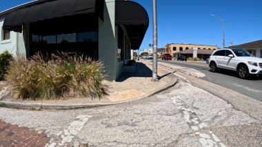 Lakeland, Fla USA - 03: 20 Florida Bulvarı açık mavi gökyüzü