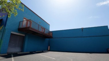 Augusta, Ga USA - 03 07: 22: Şehir merkezi Augusta Georgia Açık Mavi Gökyüzü Sanat Galerisi