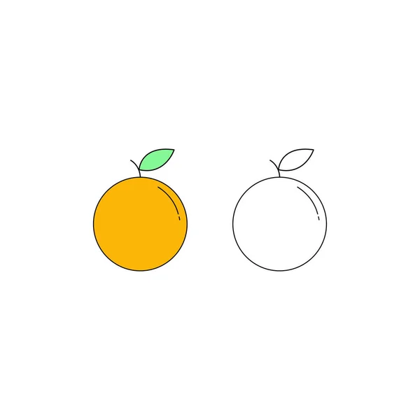 Oranje Cartoon Vector Illustratie Achtergrond — Stockvector