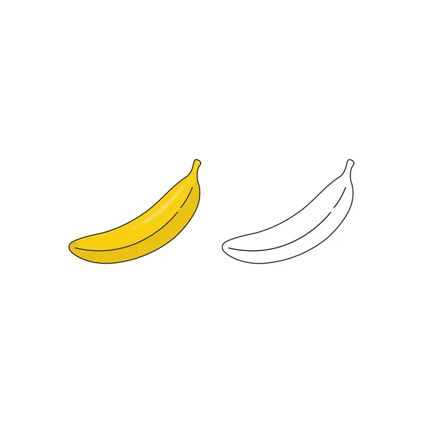 Banana Cartoon Vector Illustration Background — Stock Vector