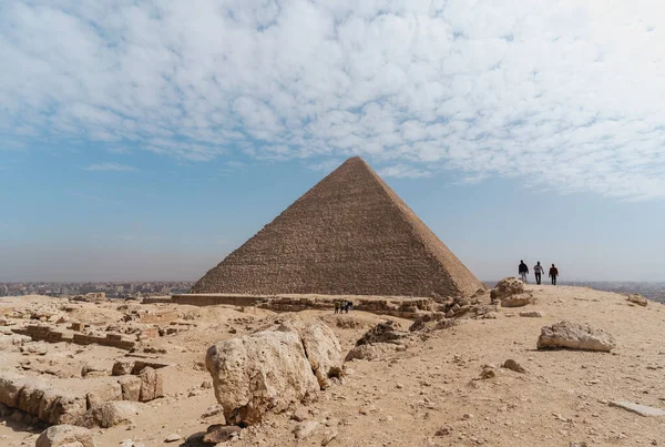 Keops Pyramid Landscape Blue Sky Cairo Egypt — Stock Photo, Image