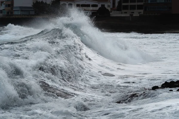 Close Strong Waves Telde Gran Canaria Canary Islands — Photo