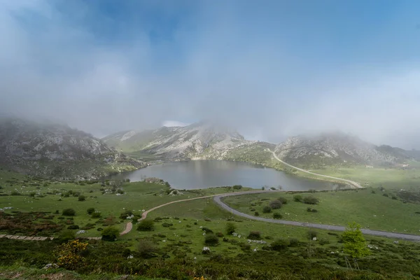 stock image Covadonga lakes landscape. Picos de Europa national park. Asturias . Spain