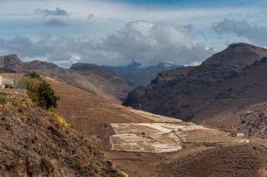 La Aldea de San Nicolas landscape. top of Gran Canaria . Gran Canaria. Canary islands clipart