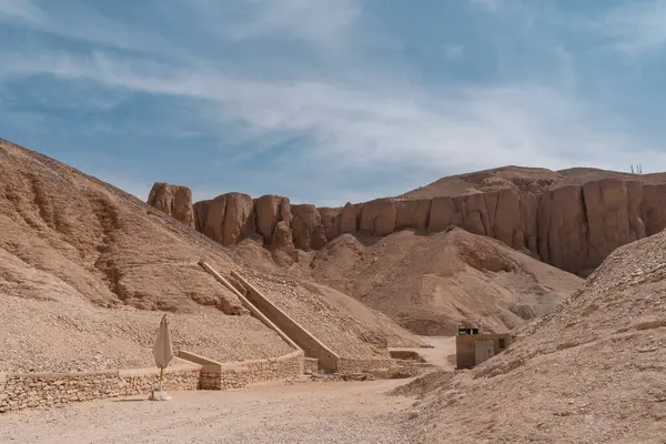 Kralın vadisi manzarası. Şatafatlı. Mısır