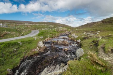 An Limanı yolu. Manzara. Donegal. İrlanda