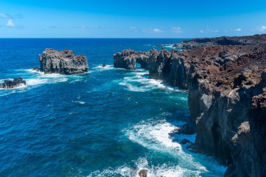 La Dehesa 'da volkanik oluşum. El Hierro 'da. Kanarya Adaları. İspanya