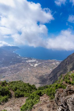 Manzara. Jinama manzaralı Frontera manzarası. El Hierro adası. Kanarya adaları. İspanya