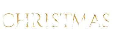 Dağılım efektli altın parıltılı kelime, izole çizim, şenlikli tasarım elementi. Düğün kartları için parlayan alfabe sembolü, tatil kırtasiyesi, el işi.