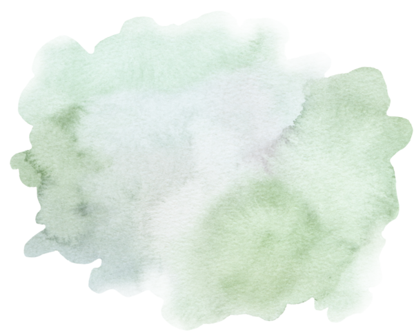 Suluboya açık yeşil nokta çizimi izole edildi. Sisli orman düğünü ve parti tasarımı için elle boyanmış soyut unsur, tatil işçiliği ve basımı