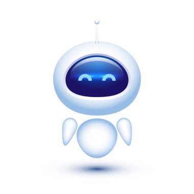 Robot, sohbet robotu suratı. Ai robot yardımcısı