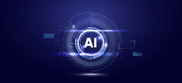 Yapay zeka fütüristik dijital arka plan. Sohbet aralığı kavramı