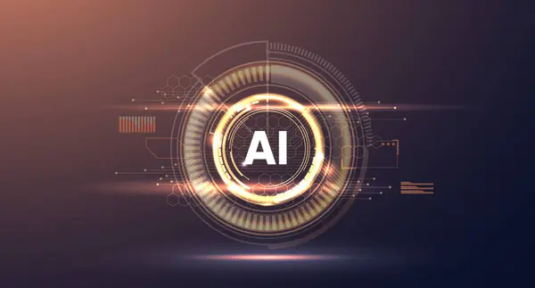 Yapay zeka fütüristik dijital arka plan. Yapay zeka kavramı.