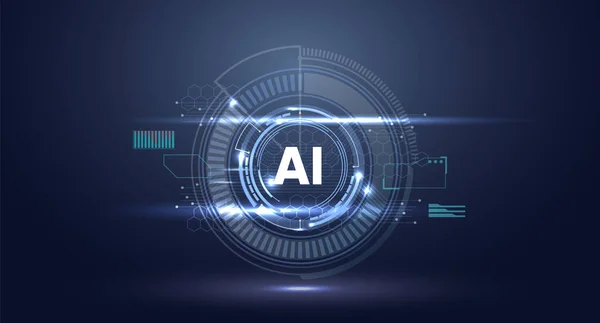 Yapay zeka fütüristik dijital arka plan. ai yapay zeka kavramı.