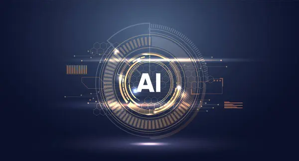 Yapay zeka fütüristik dijital arka plan. Yapay zeka kavramı.