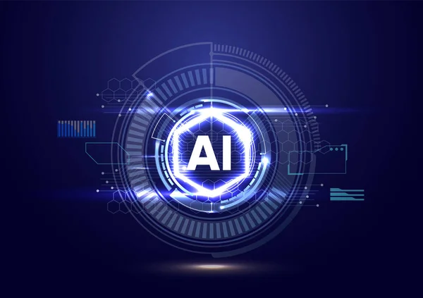 Yapay zeka fütüristik dijital arka plan. Sohbet aralığı kavramı