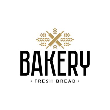 Pastane grafik, logo, etiket ve rozet