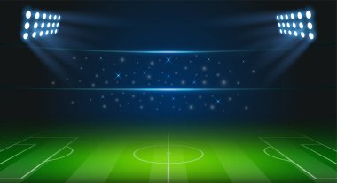 Stadyum arka planı, vektör illüstrasyonu