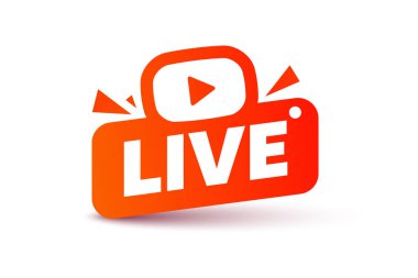 Canlı yayın ikonu, video, yayın. Çevrimiçi yayın, yayın.