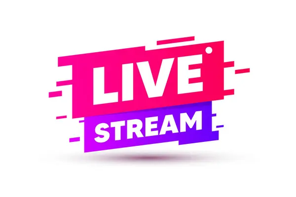 Canlı yayın ikonu ve video yayını. Çevrimiçi yayın, yayın.