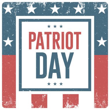 Asla unutmayacağız. 11 Eylül Vatanseverlik Günü geçmişi. Vektör ilanı, afiş, poster