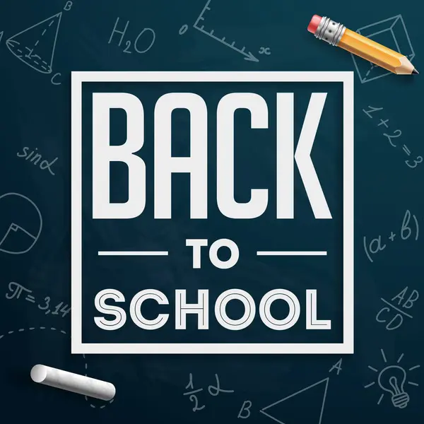 Okula dönelim. Pankart. Satılık. Vektör illüstrasyonu.