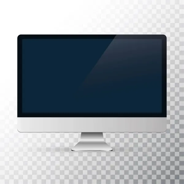 Saydam arkaplanda bilgisayar monitörü görüntüsü izole edildi.